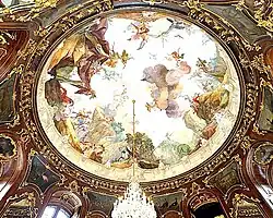 Kaiserpavillon Tiergarten Schönbrunn, Rocaille-Dekor