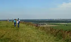 Blick von der Kuppe nach Wassel und Hannover