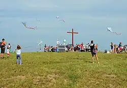 Drachen auf der Kuppe am Entdeckertag der Region Hannover, 2024