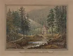 Maria Kaltenbrunn im Gößgraben Mitte des 19. Jahrhunderts.