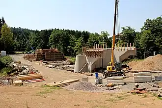 Bau der neuen Brücke (2012)