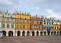 Bürgerhäuser am Marktplatz von Zamość