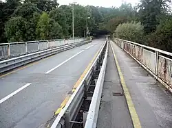Einspurige Einengung der Fahrbahn