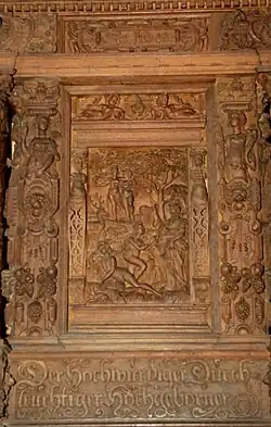 Kanzelbrüstung (Erschaffung Evas und Sündenfall)