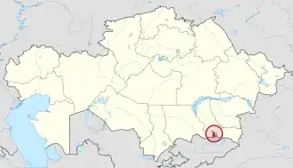 Lage in Kasachstan
