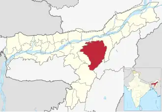 Lagekarte des Distrikts