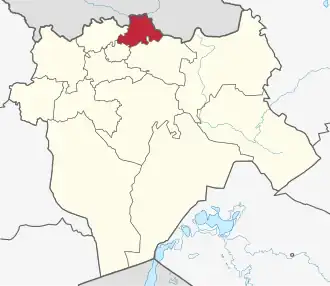 Lage im Oblys Aqtöbe