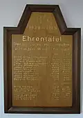 Ehrentafel