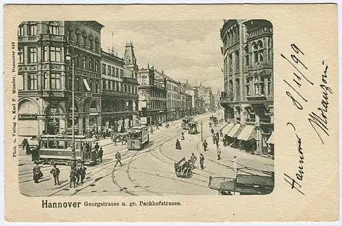 Blick vom Kröpcke vor 1900 …