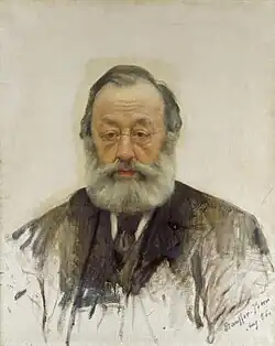 Karl Stauffer-Bern: Bildnis Gottfried Keller, 1886, Inventarnummer GKS546, Depositum im Kunsthaus Zürich
