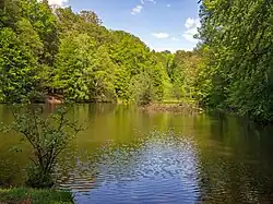 Blick auf den Karlsbergweiher