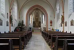 Innenansicht der Kirche St. Bartholomäus