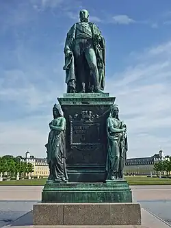 Denkmal Karl Friedrich von Baden, Karlsruhe, 1844