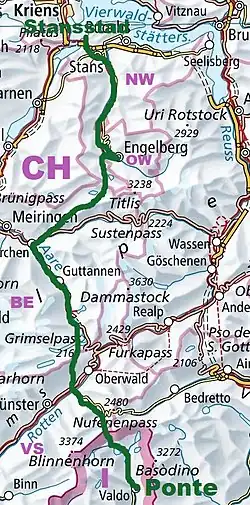 Verlauf der ViaSbrinz [40].