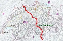 Karte des Wanderweges