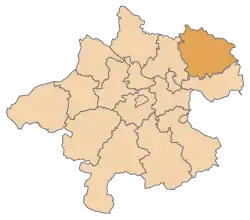 Lage des Bezirks Bezirk Freistadt im Bundesland Oberösterreich (anklickbare Karte)