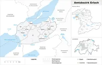 Karte von Amtsbezirk Erlach