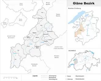 Karte von Glanebezirk