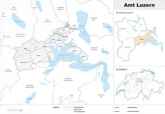 Karte von Amt Luzern