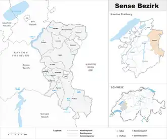 Karte von Sensebezirk