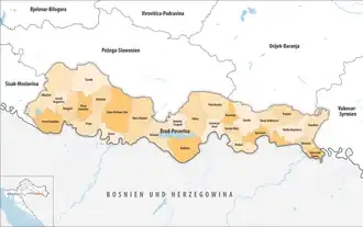 Gemeinden der Gespanschaft Gespanschaft Brod-Posavina