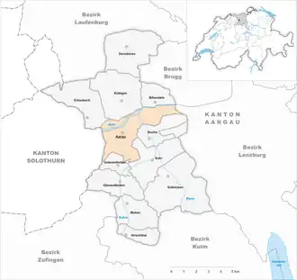 Karte von Aarau