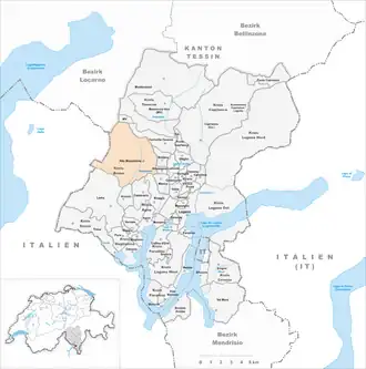 Karte von Alto Malcantone