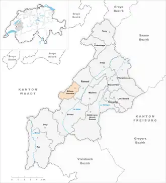 Karte von Billens-Hennens