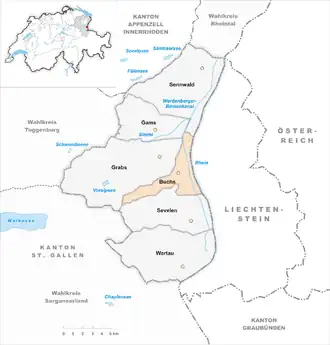 Karte von Buchs