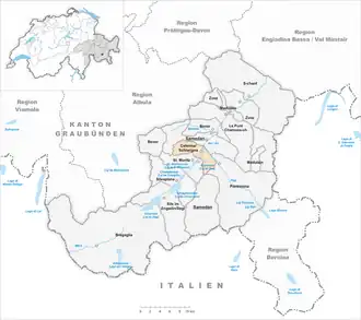 Karte von Celerina/Schlarigna