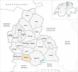 Karte von Dällikon