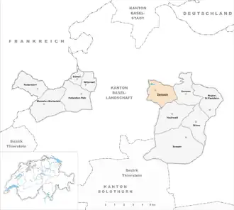 Karte von Dornach