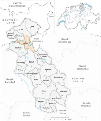 Karte von Eglisau