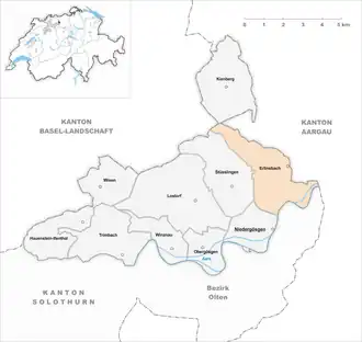 Karte von Erlinsbach