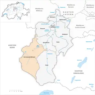 Karte von Escholzmatt-Marbach