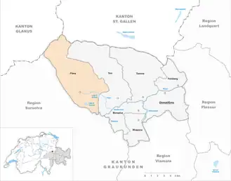 Karte von Flims