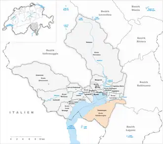 Karte von Gambarogno