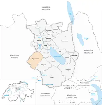 Karte von Grosswangen