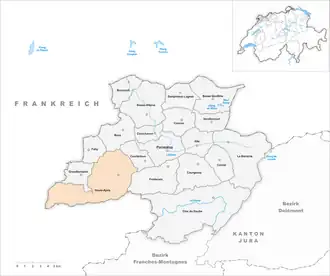 Karte von Haute-Ajoie