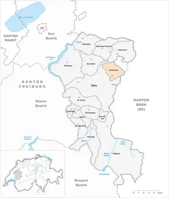 Karte von Heitenried