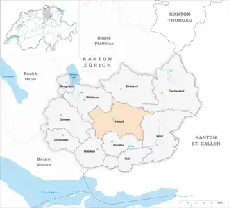 Karte von Hinwil