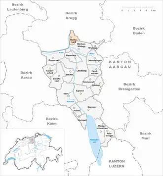 Karte von Holderbank