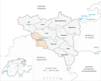 Karte von Jonschwil