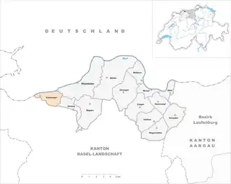 Karte von Kaiseraugst