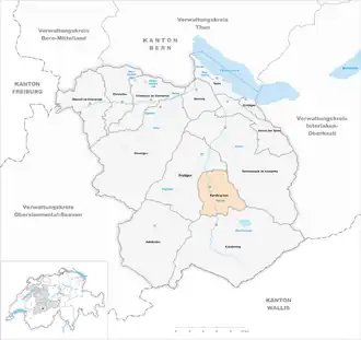 Karte von Kandergrund