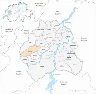 Karte von La Brillaz