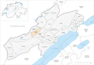 Karte von La Chaux-du-Milieu