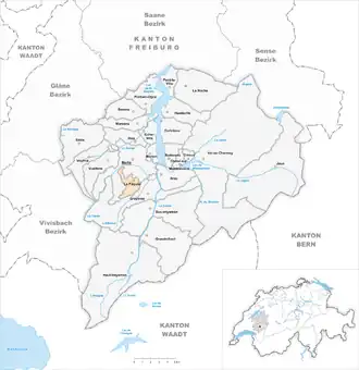 Karte von Le Pâquier