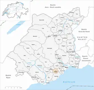 Karte von Lussy-sur-Morges