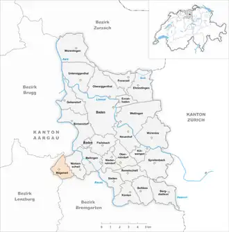Karte von Mägenwil